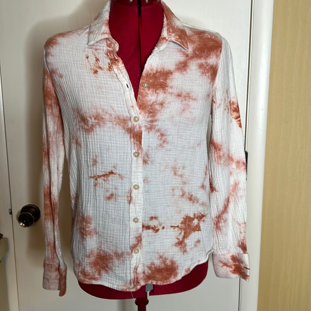 GB Button-Up Tie-Dye Shirt
